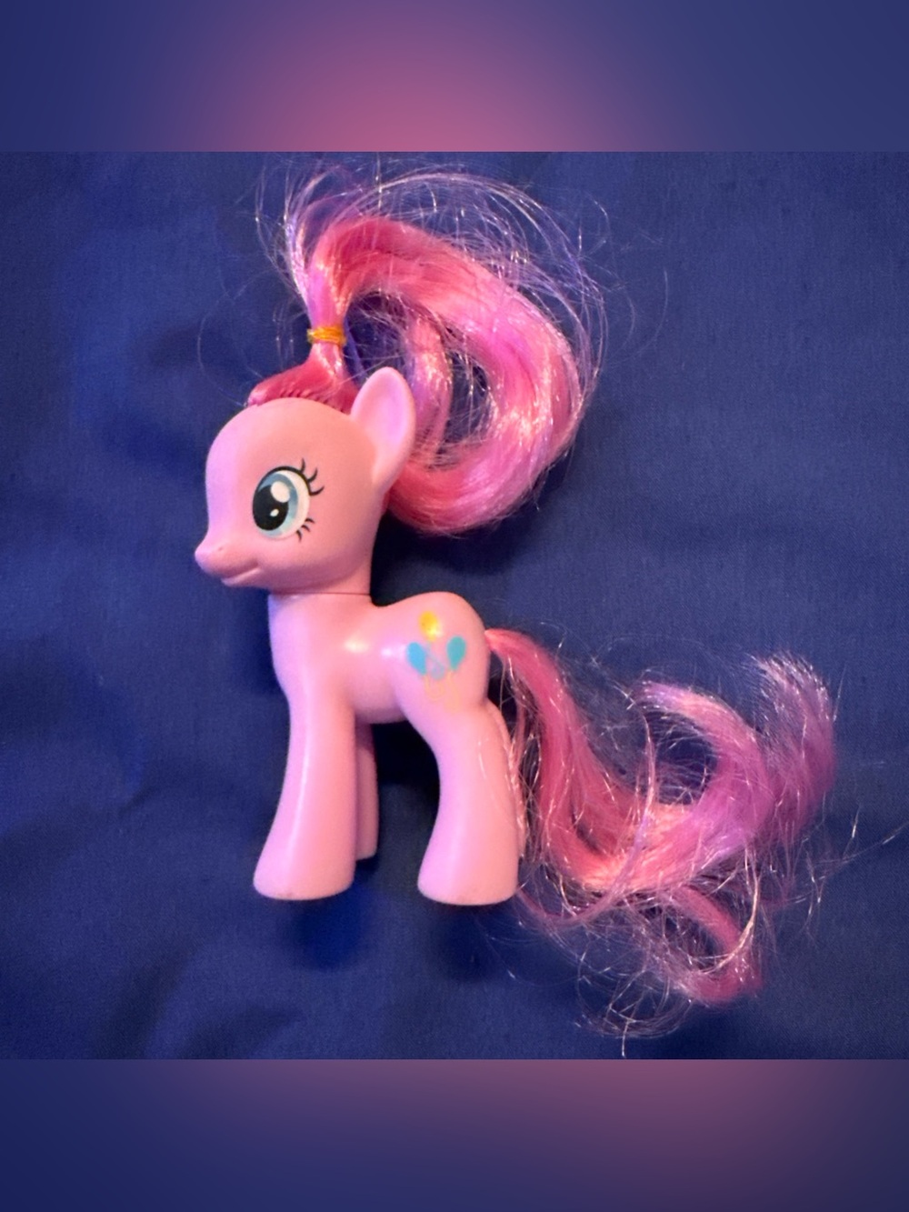 2010 My Little Pony 3” Pinkie Pie Brushable Hair Hasbro